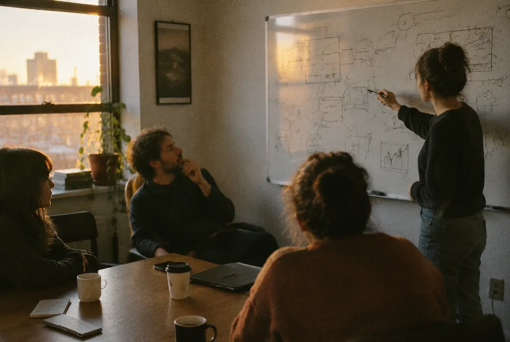 Photo of a strategy session